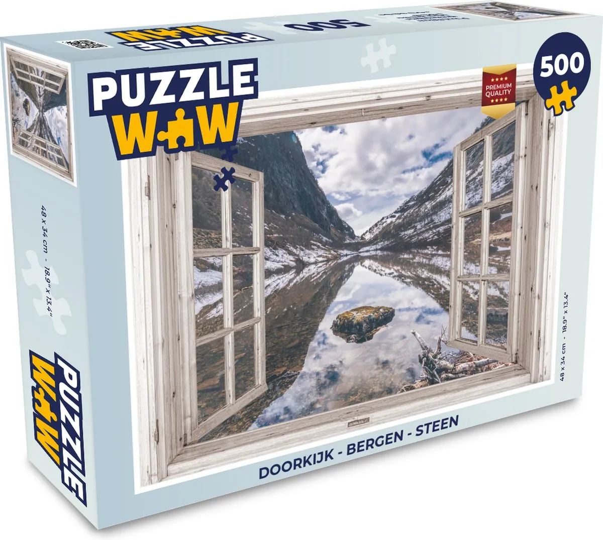 PuzzleWow Bergen Legpuzzel 500 Stuks