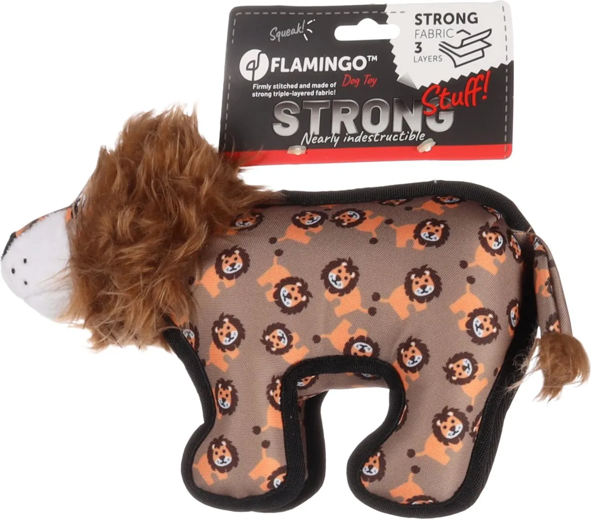 Flamingo Strong Stuff Hs Leeuw Bruin 33cm