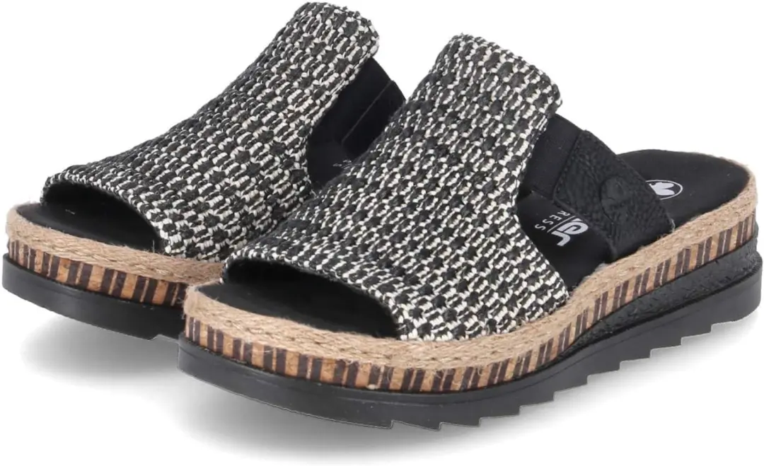Rieker Dames Mules Zwart
