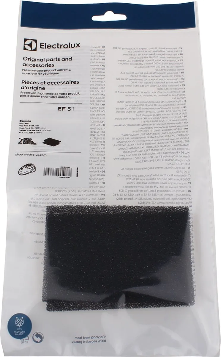 Electrolux EF51 Motorfilter 2 Stuks