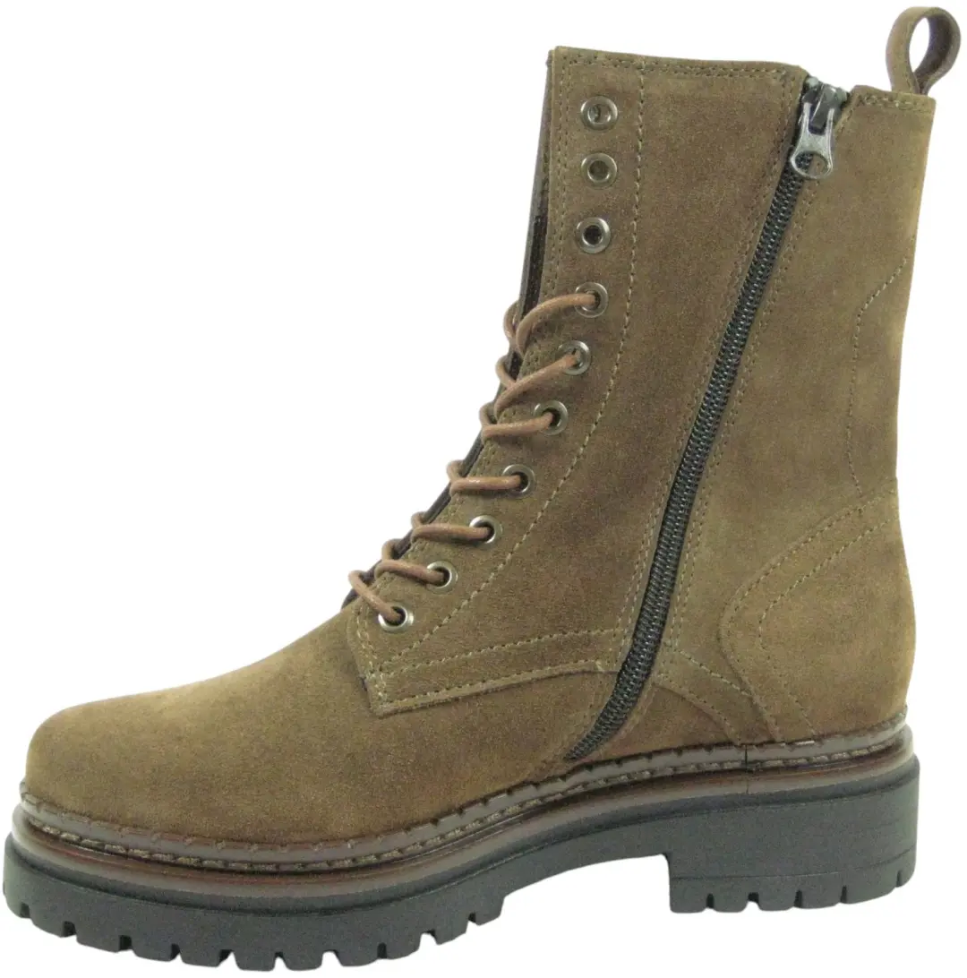 Mjus L97218 Dames veterboot Bruin suede