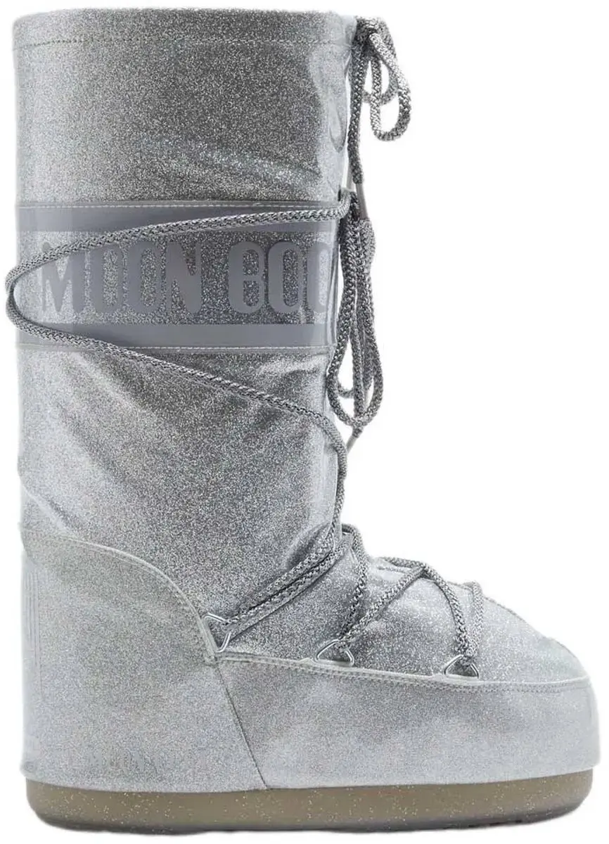 Moon Boot Icon Glitter Jeugdsneeuwlaarzen Zilver EU 31-34 Kinderen