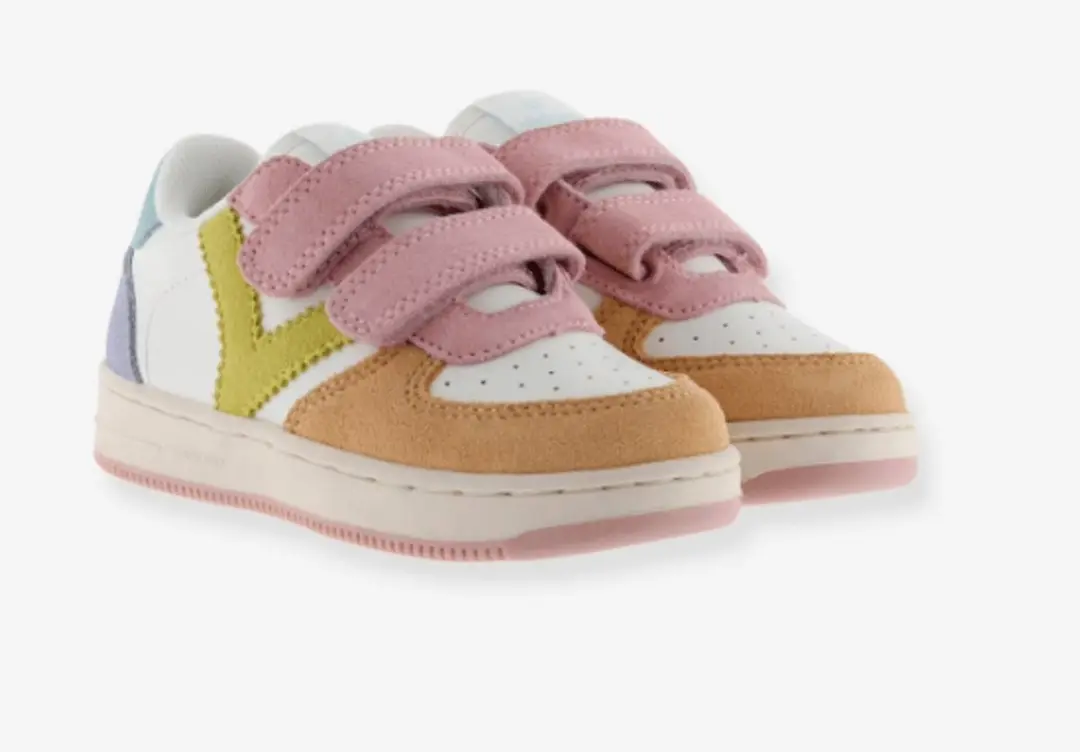 Victoria Meisjes Sneaker Wit/oranje