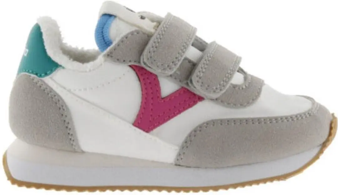 Victoria Meisjes Sneaker Wit/fuschia