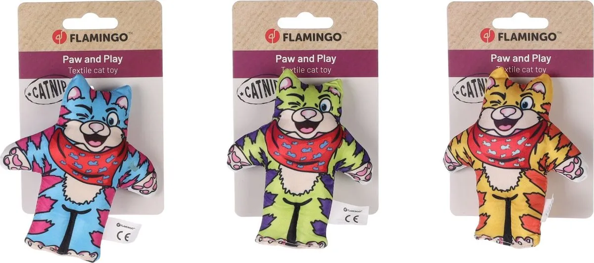 Flamingo Tigi Ps Tijger Speelgoed Katten - 1 Stuk - Meerdere kleuren