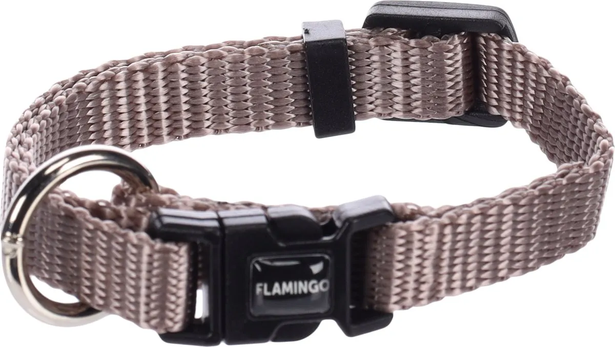 Flamingo Ziggi Halsband Honden XXS 15-25cm Taupe