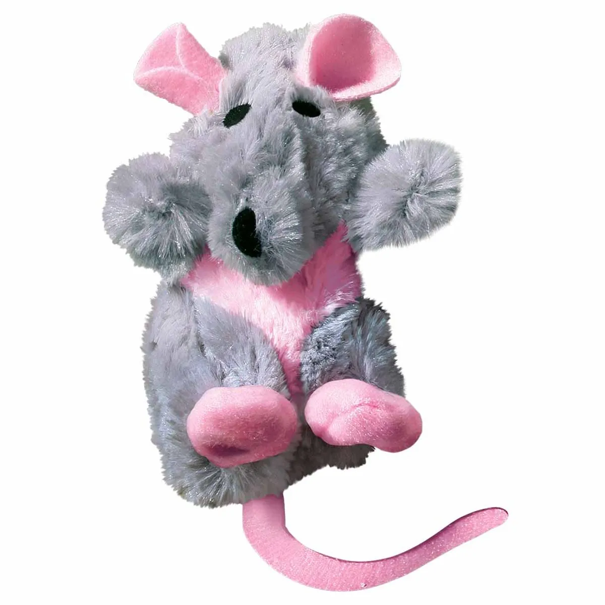KONG Catnip Rat Kattenspeeltje 14cm - Grijs