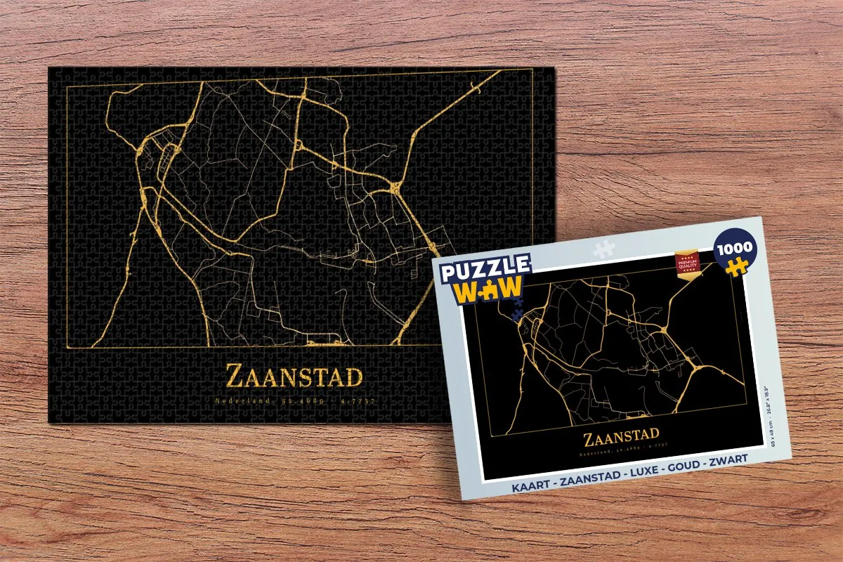PuzzleWow Zaanstad Legpuzzel 1000 Stuks - Multicolor