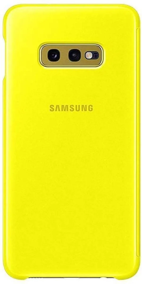 Samsung Clear View Cover Geel - Samsung Galaxy S10e