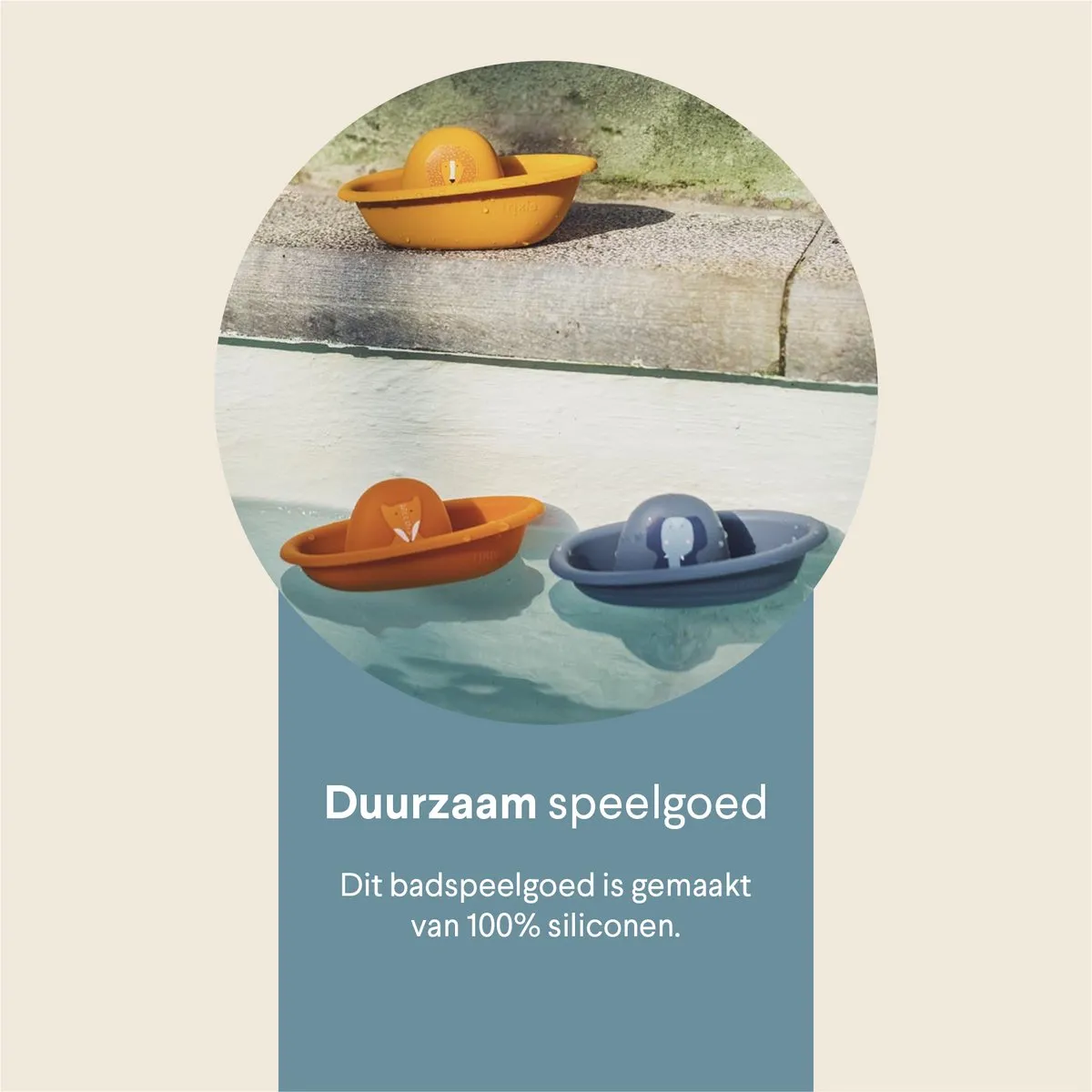 Trixie Stapelbare Badbootjes 3-delig - Siliconen - Multi