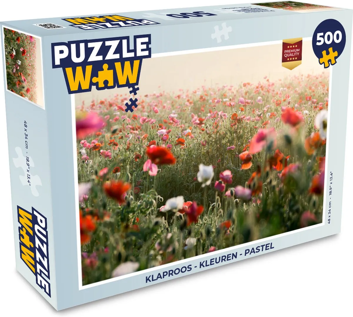PuzzleWow Klaproos Legpuzzel 500 Stuks