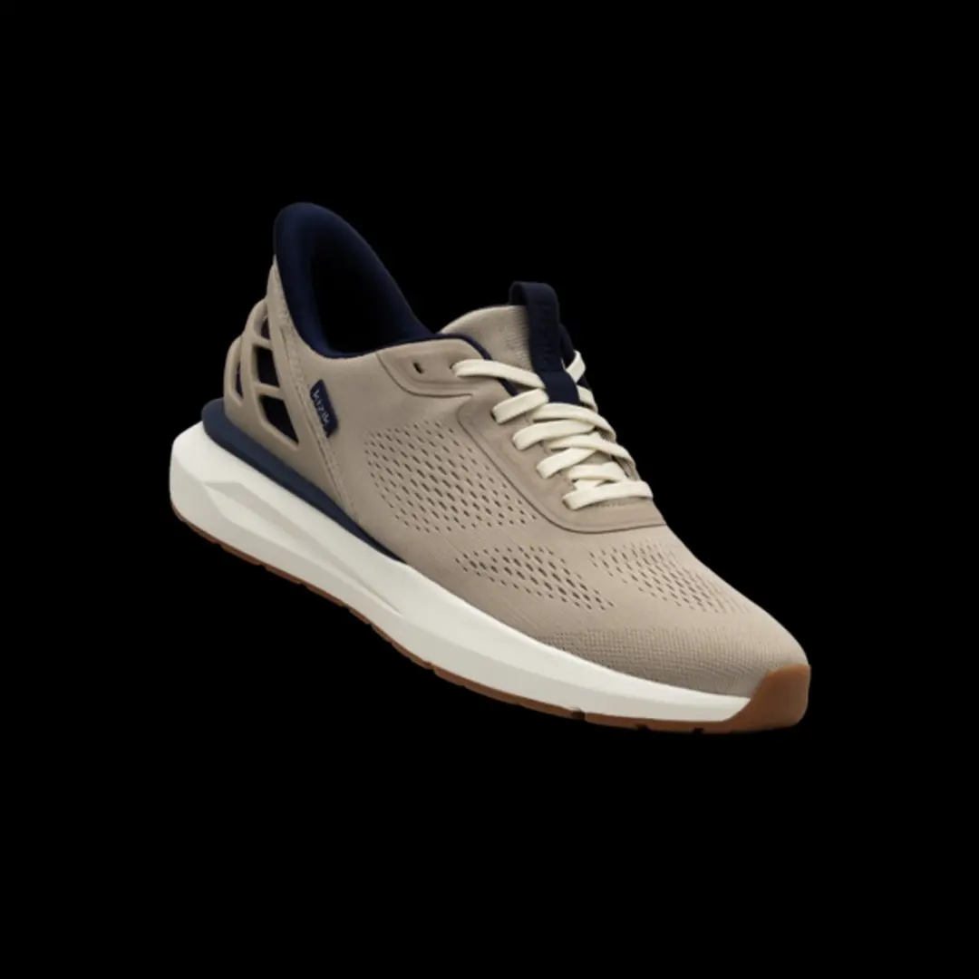 Kizik MATH-2605 heren sneakers beige - afbeelding 3 van 6