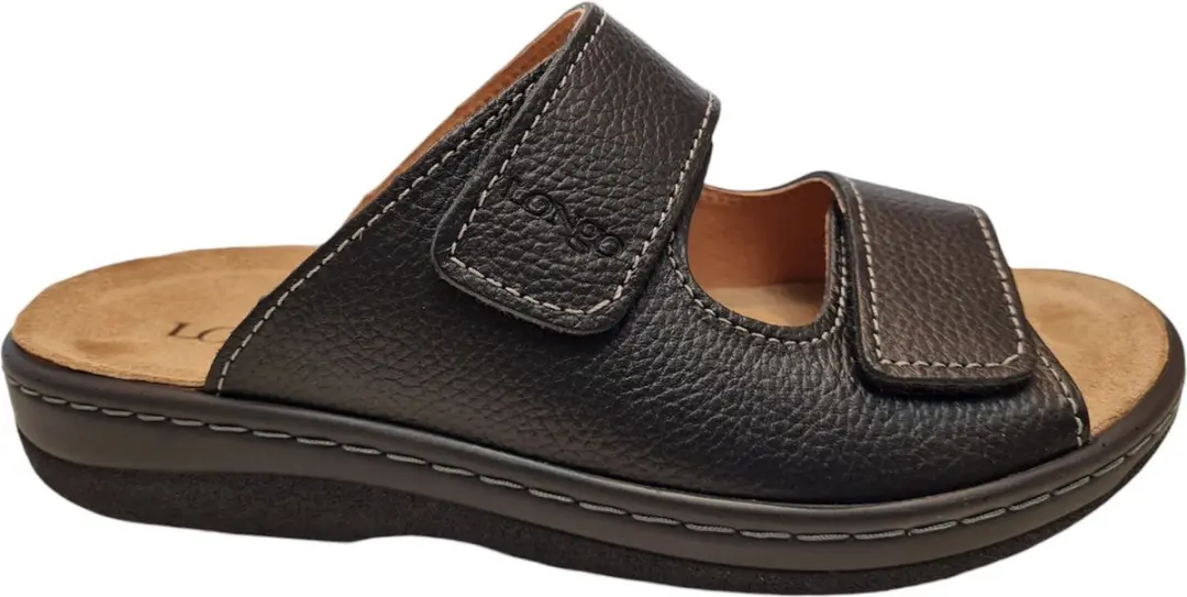 Longo 1012090 0 Schwarz Heren Slippers Slides