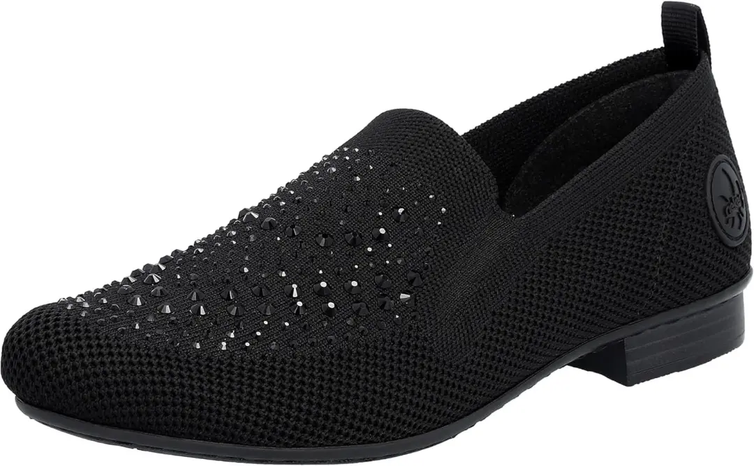 Rieker Dames Loafers Zwart
