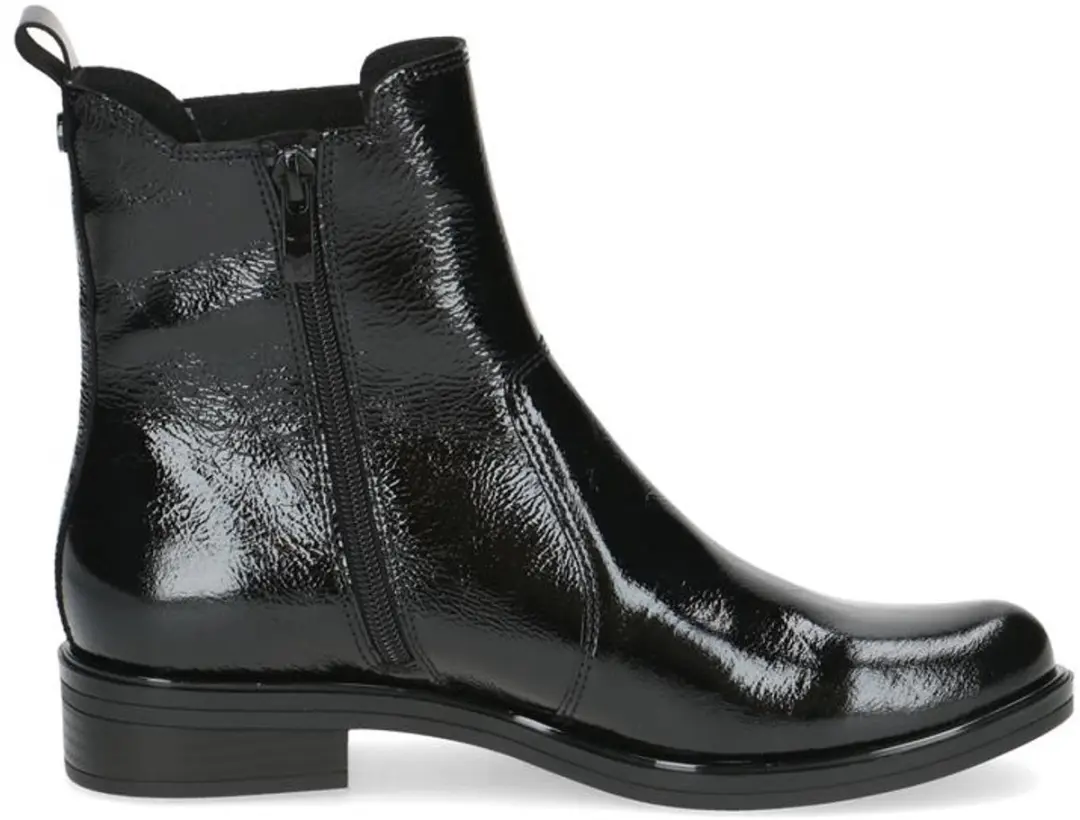 Caprice Black Naplak Enkellaarzen - Zwart - afbeelding 3 van 3