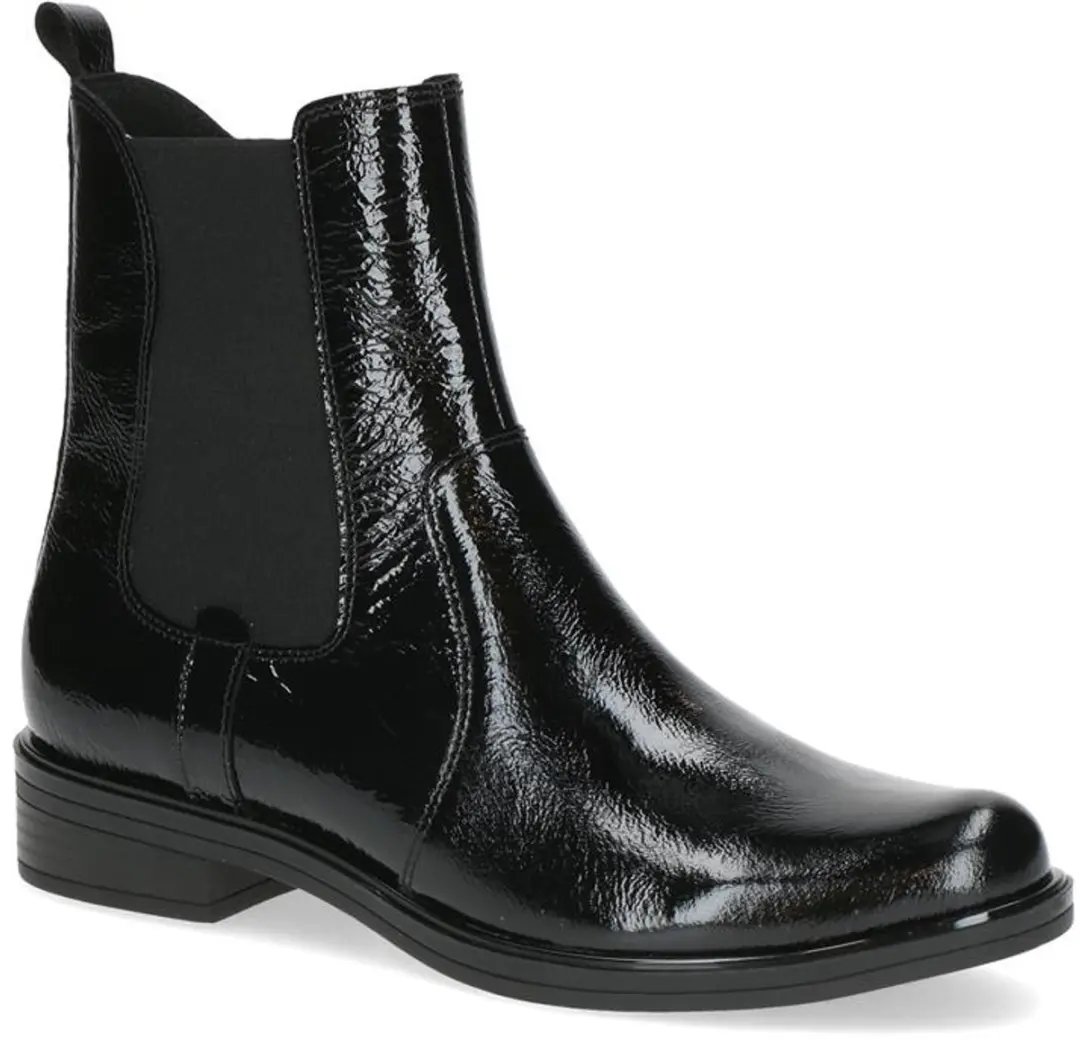Caprice Black Naplak Enkellaarzen - Zwart - afbeelding 2 van 3