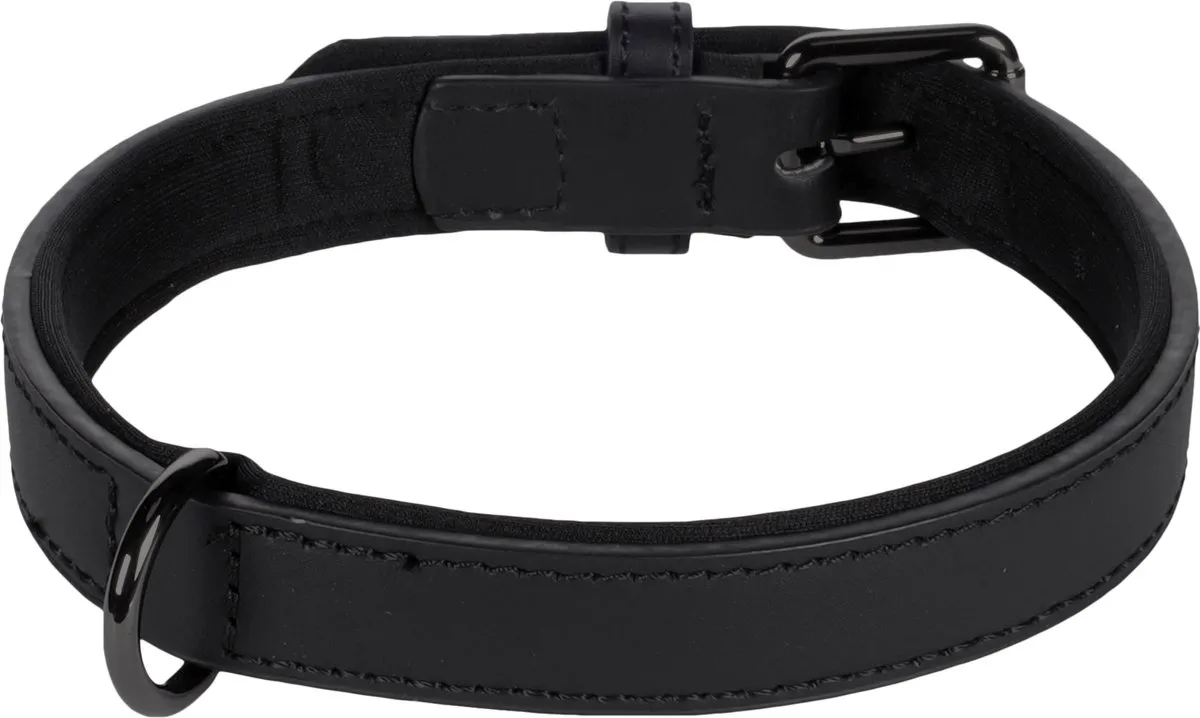Flamingo Binti Halsband - Zwart - 36-44cm