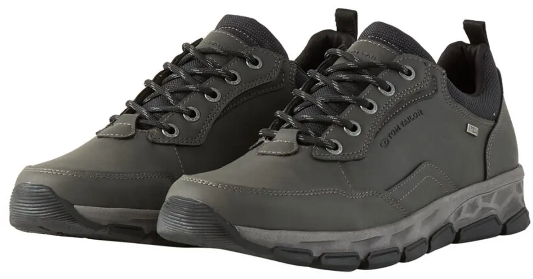 Tom Tailor - Waterdichte sportschoenen met voering - Maat 41 - coal