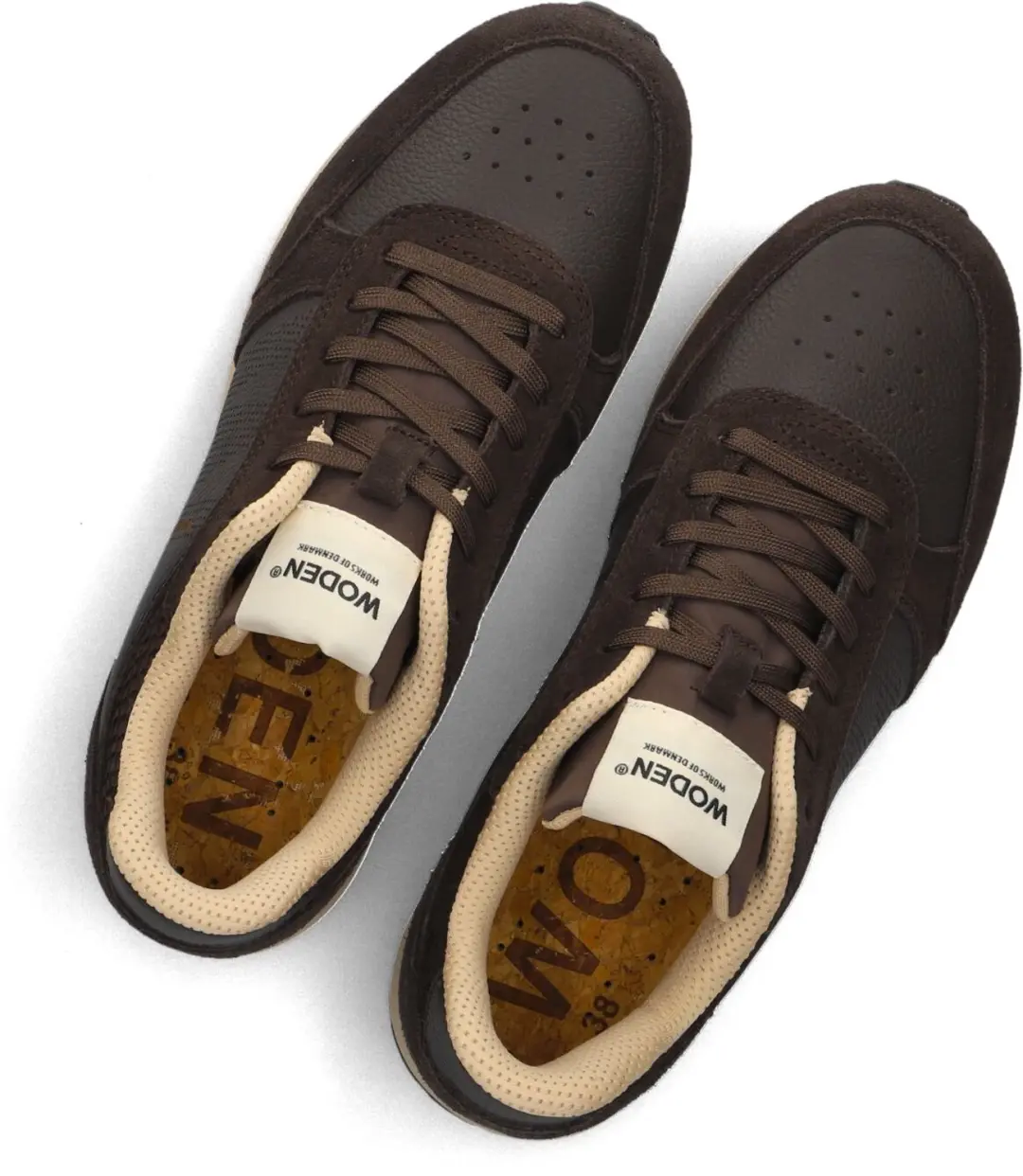 Woden Ronja Mix Sneakers Bruin - afbeelding 3 van 6