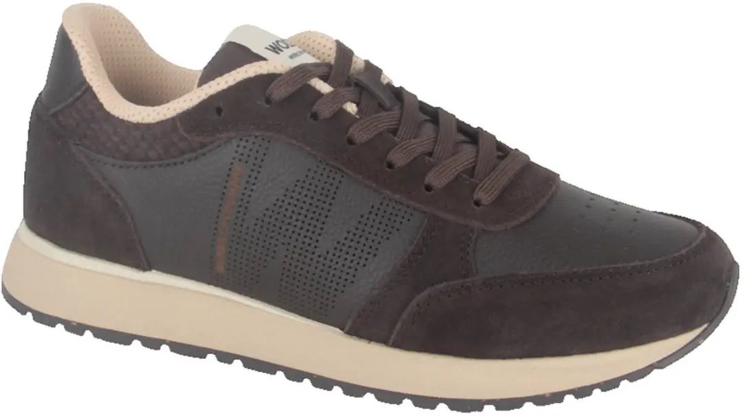 Woden Ronja Mix Sneakers Bruin