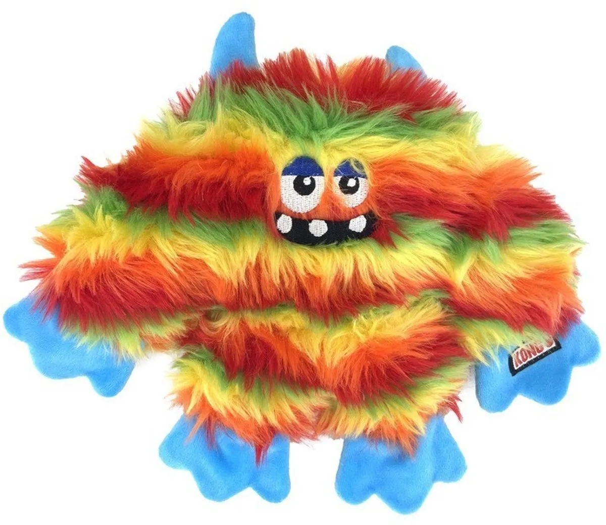 KONG Frizzle Zazzle Blauw - Piep & Kreukel Geluid