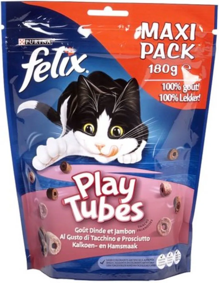 Felix Playtubes Kalkoen & Ham 800g