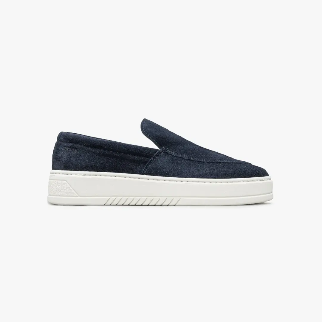 Hinson miller slip-on loafers heren navy suède