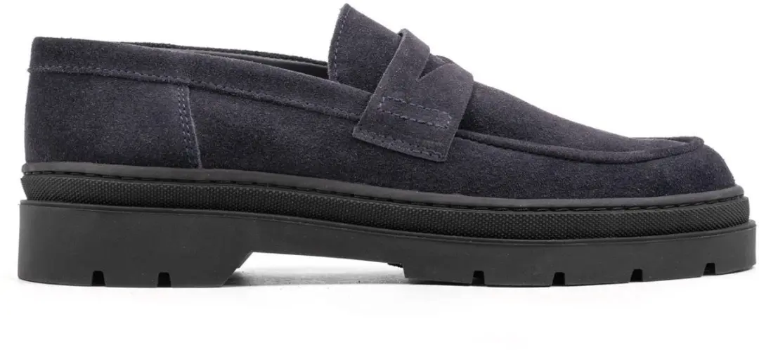 Hinson elon loafers heren donkerblauw suède
