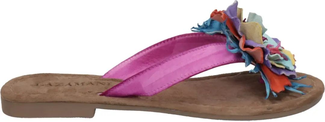 Peony Dames Slippers Leer Multi