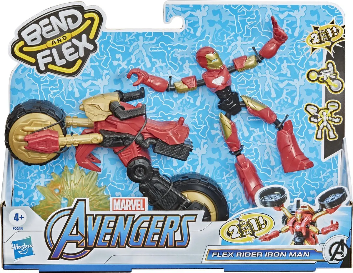 Marvel Rider Iron Man Avengers Speelfiguur 15cm - 5010993792078