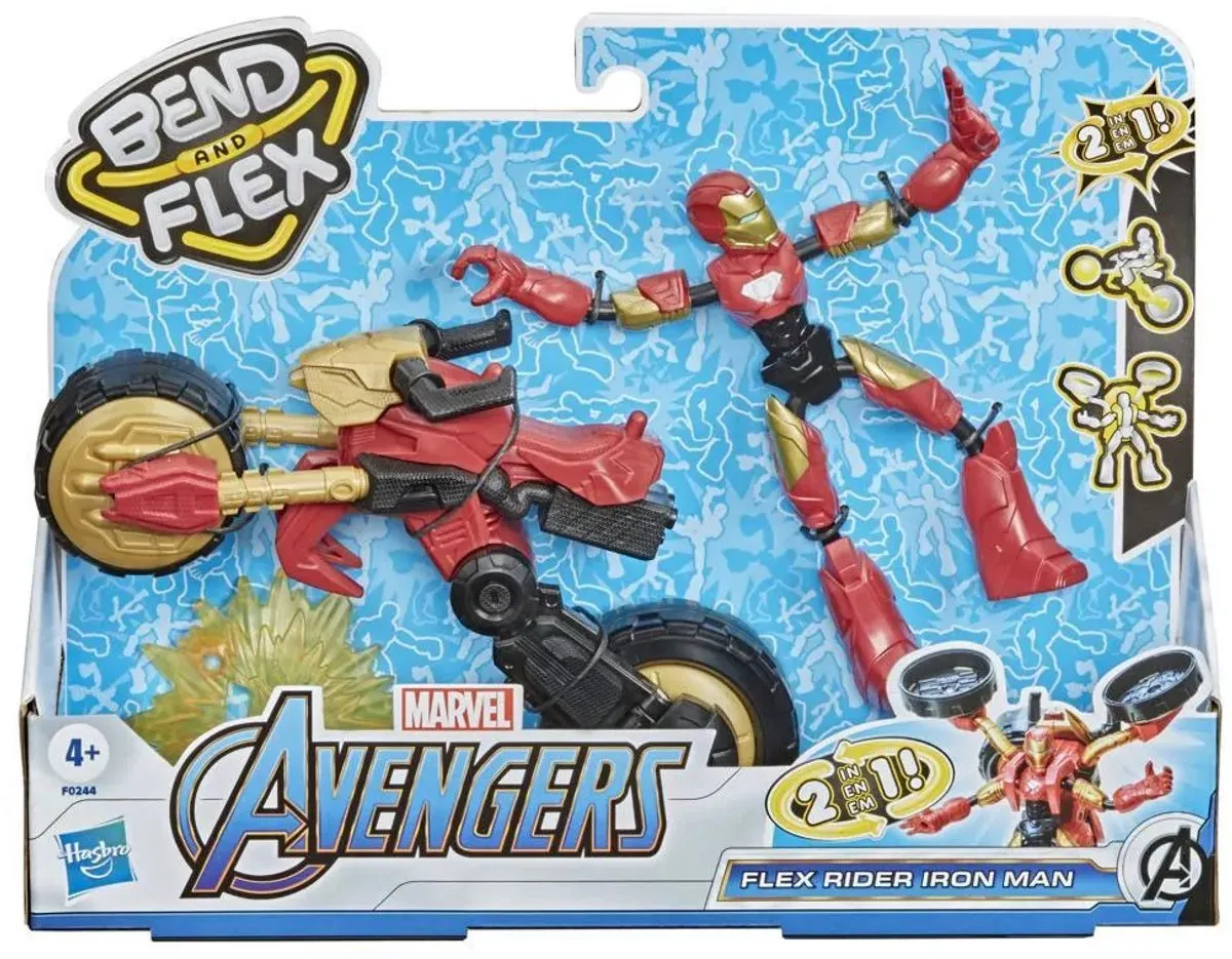 Marvel Rider Iron Man Avengers Speelfiguur 15cm - 5010993792078