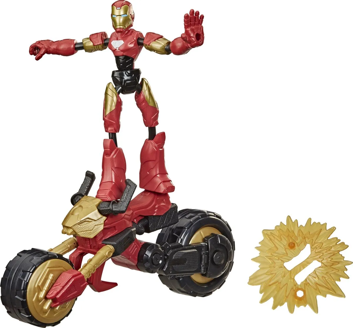 Marvel Rider Iron Man Avengers Speelfiguur 15cm - 5010993792078
