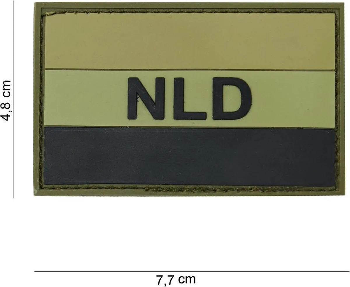 101 Inc Embleem 3D PVC Groen/Zwart 13043
