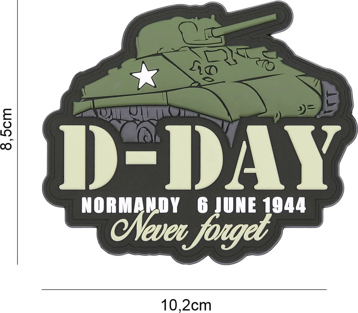 101 inc Embleem 3D PVC D-Day Sherman
