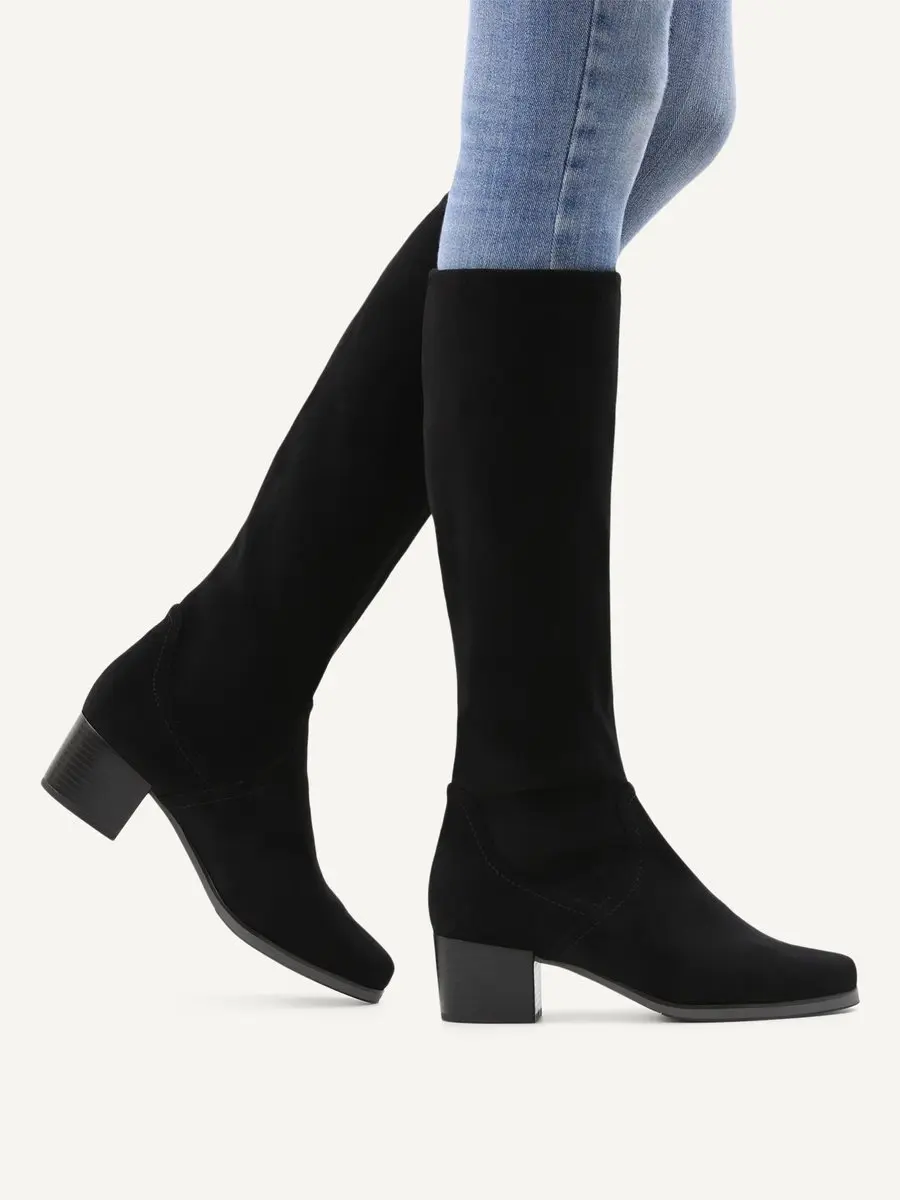 Caprice 25506 Zwart stretch blokhak Vegan Caprice (Maat - 5, 38 Kleur - Zwart) - afbeelding 3 van 6