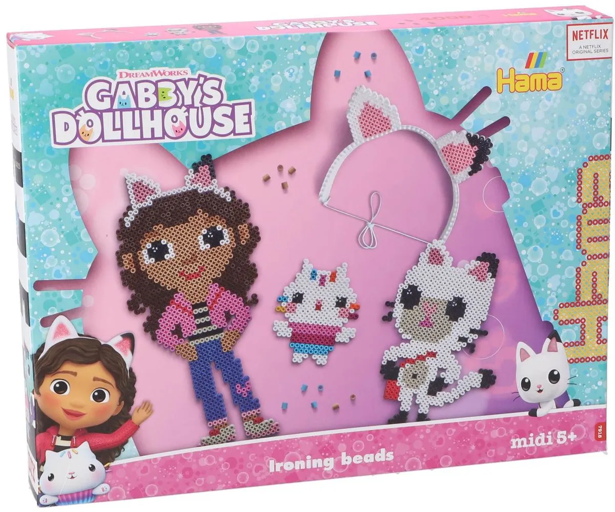 Hama Strijkkralen Gabby’s Dollhouse - 4000 Stuks - 10 Kleuren