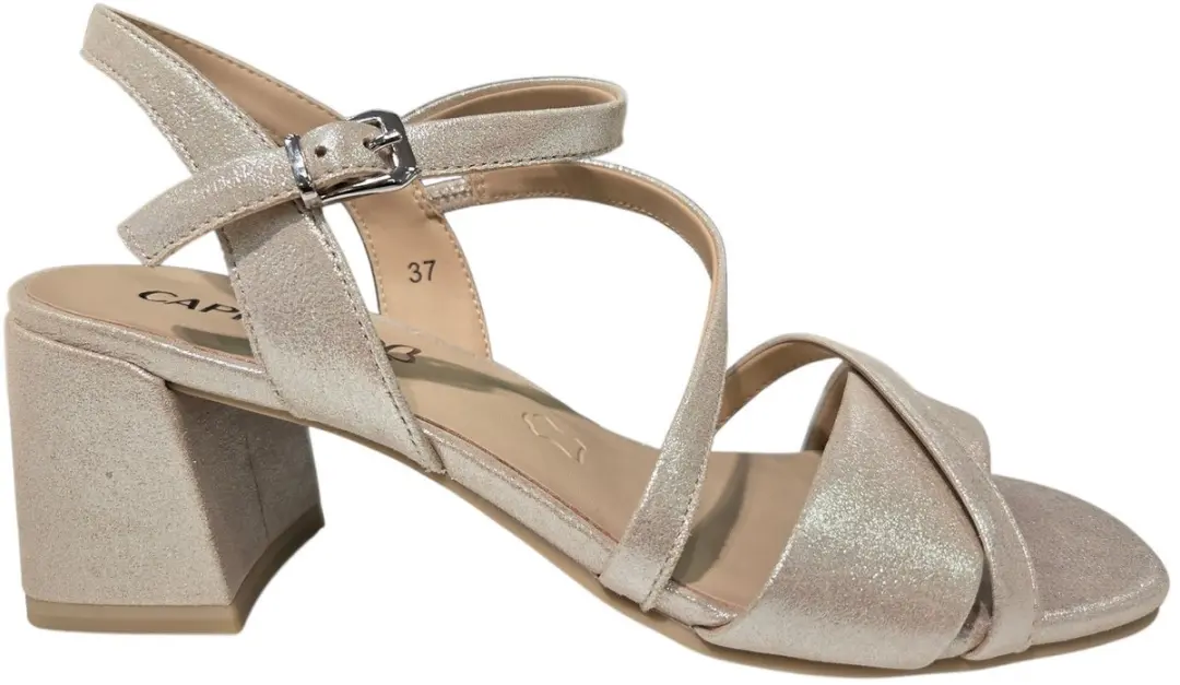 Caprice 9-9-28302-46 354 G Sandaletten Goud Metallic Glitter Leer Dames