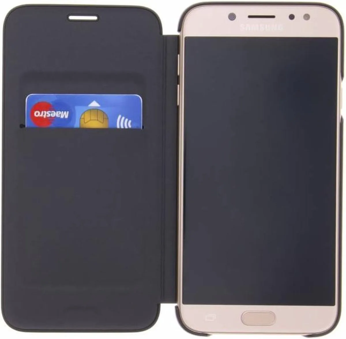 Samsung Galaxy J7 (2017) Wallet Cover X-EF-WJ730CBEGWW - Zwart - afbeelding 6 van 6