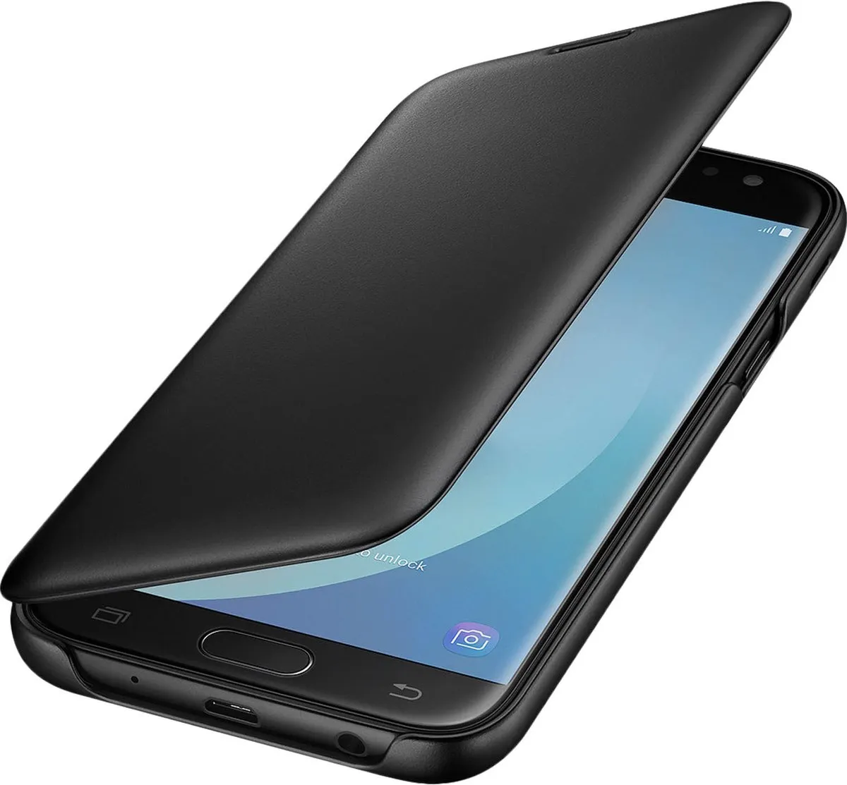 Samsung Galaxy J7 (2017) Wallet Cover X-EF-WJ730CBEGWW - Zwart