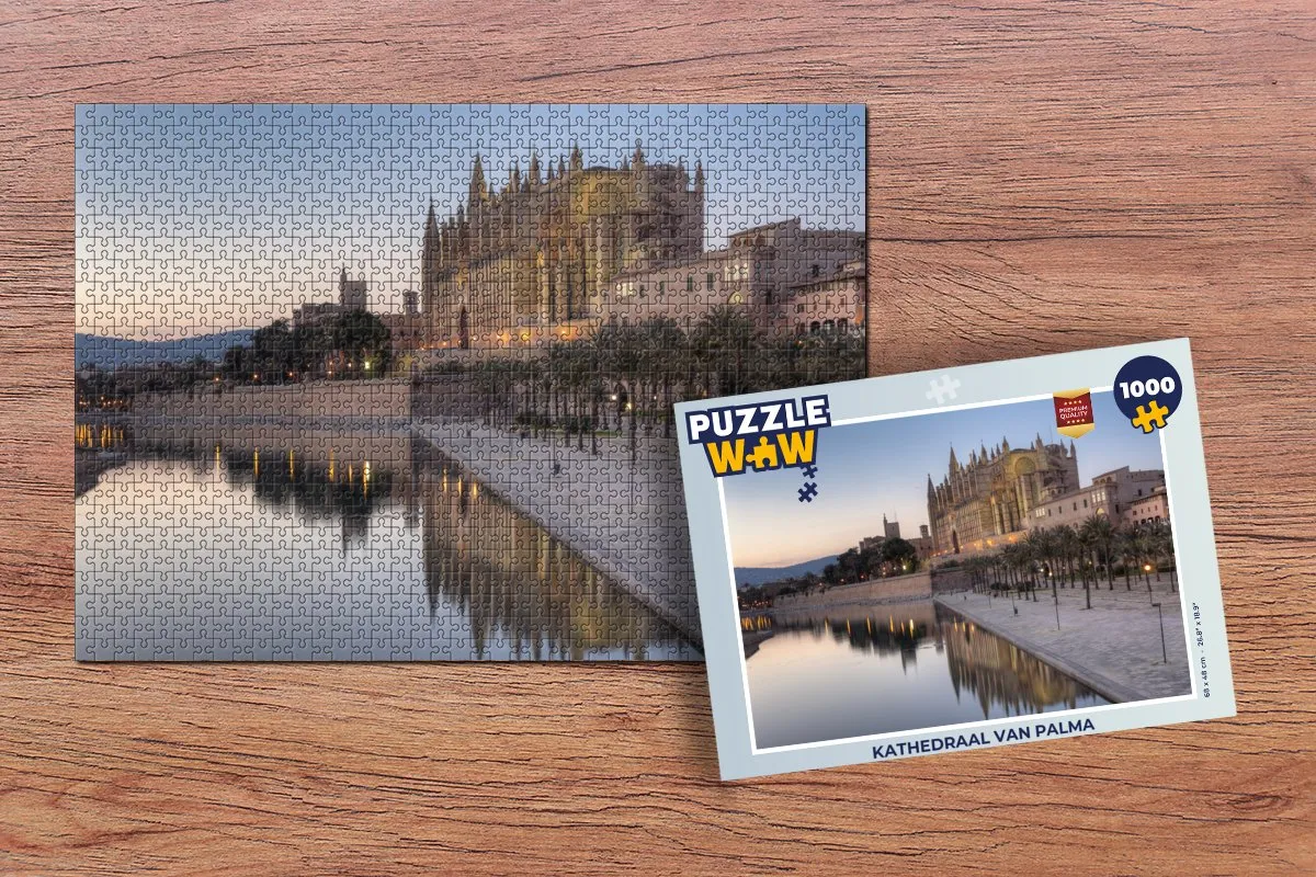 PuzzleWow Kathedraal van Palma Legpuzzel 1000 Stuks - Multicolor