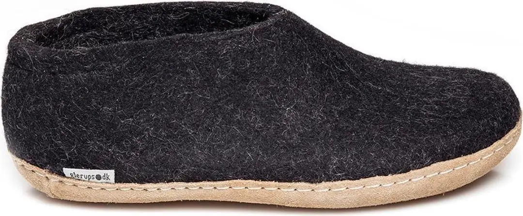 Glerups Schoen met leren zool-Zwart-51