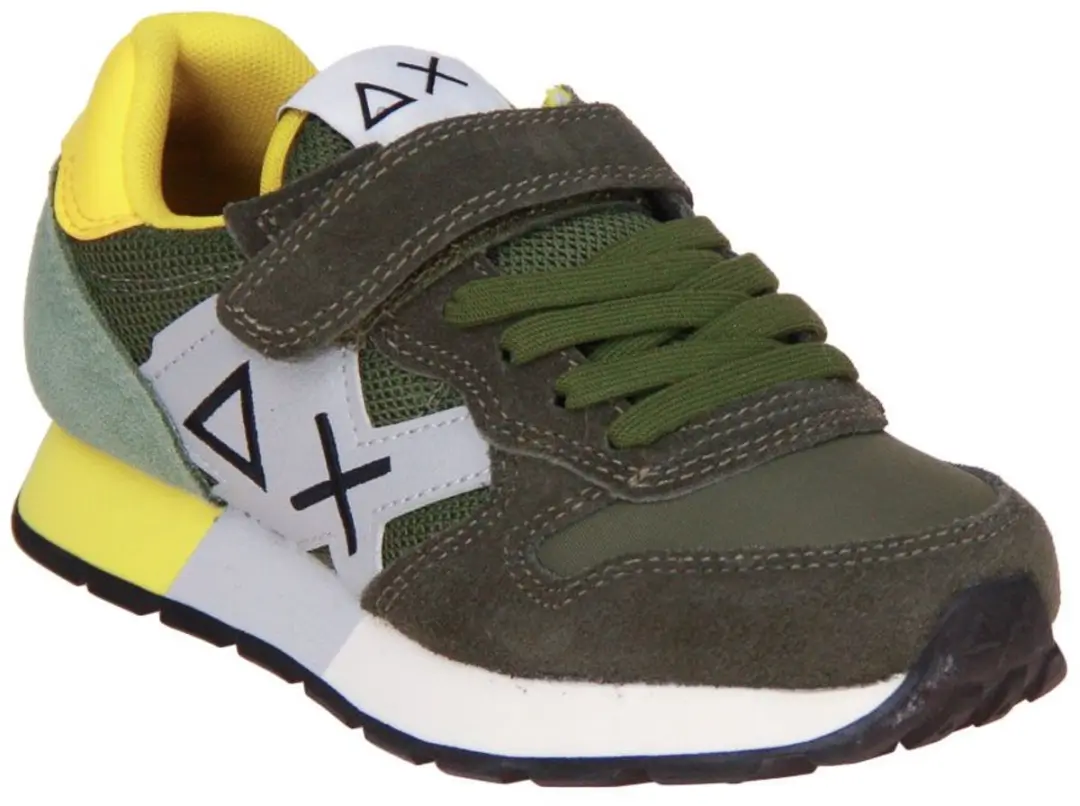SUN68 Boy's Jaki Bicolour Kid Verde Salvia