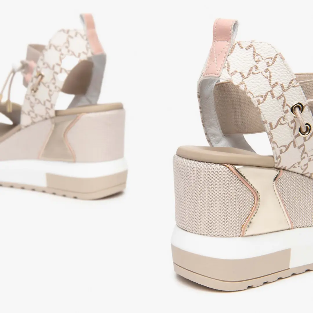 Sandalen Nerogiardini T.At1610 687 T.Giove Beige/Noccio Elastico Beige C