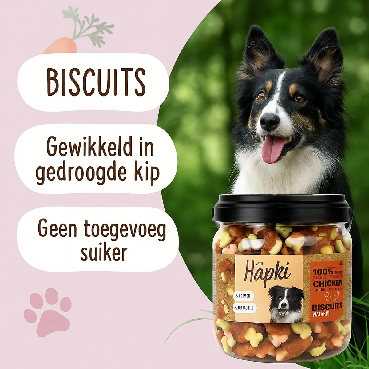 Flamingo Hondensnacks Kip Koekjes 550g