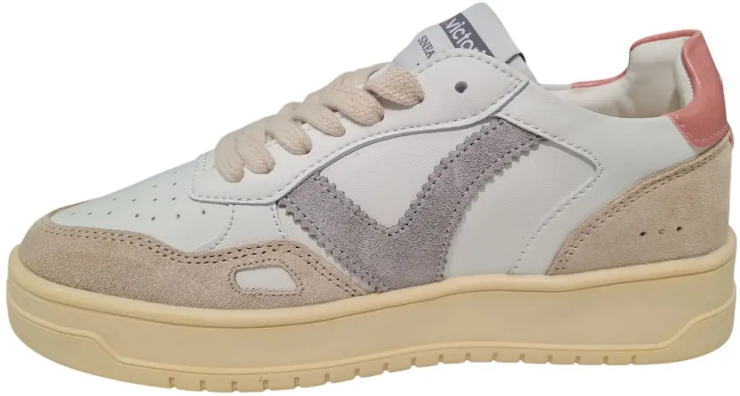 Victoria Effecto Sneakers Dames - wit/grijs/roze - afbeelding 5 van 6