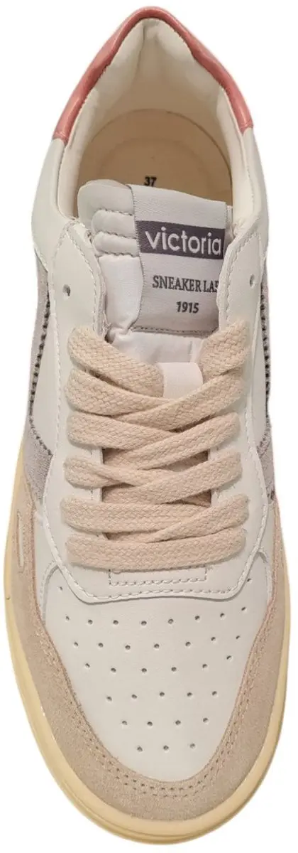 Victoria Effecto Sneakers Dames - wit/grijs/roze - afbeelding 4 van 6