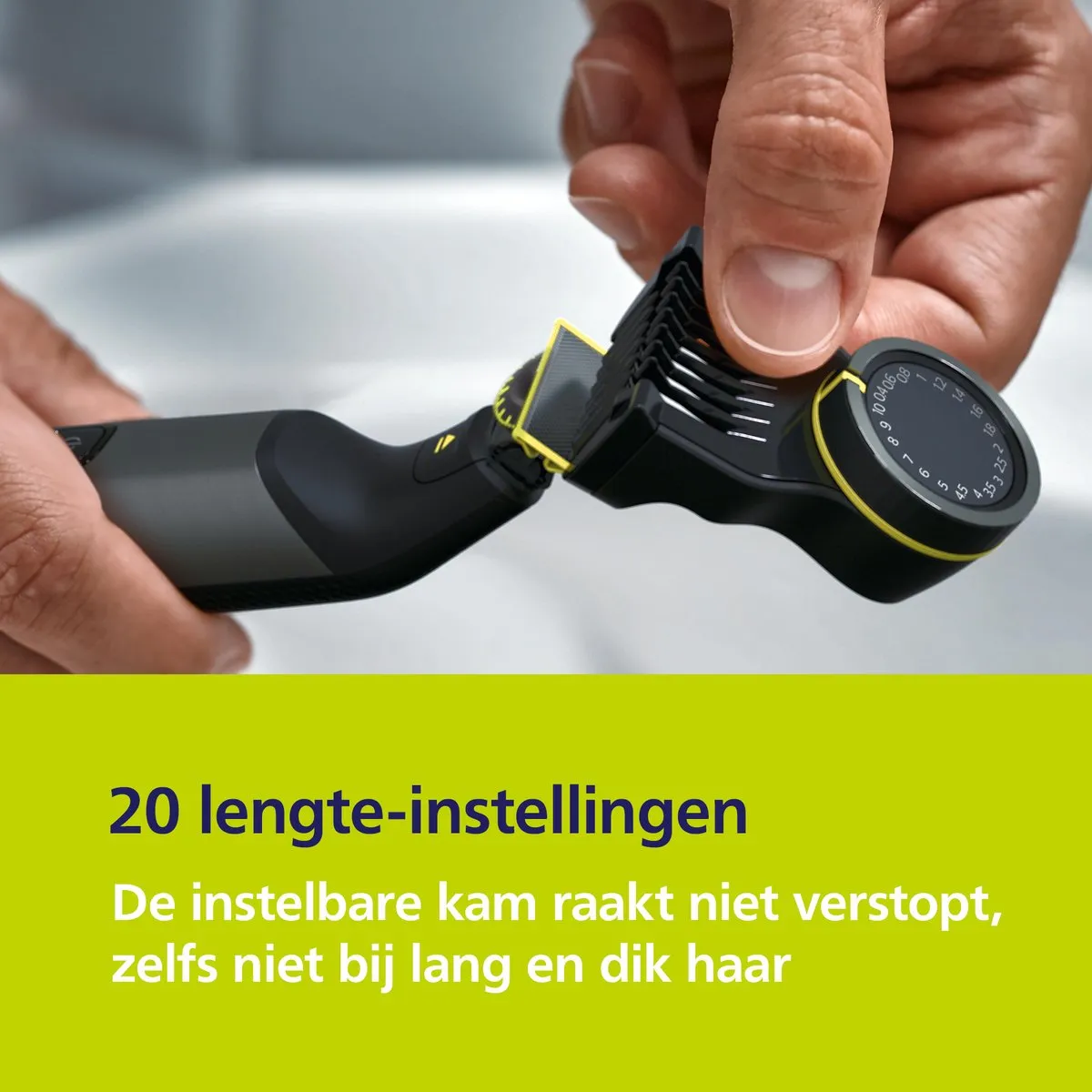Philips OneBlade Pro 360 QP6542/15 Trimmer - Zwart - afbeelding 6 van 6