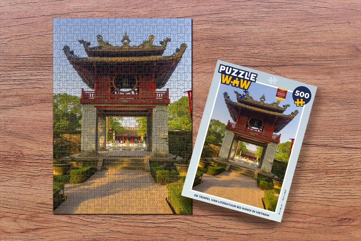 PuzzleWow Hanoi Tempel Legpuzzel 500 Stuks - Multicolor