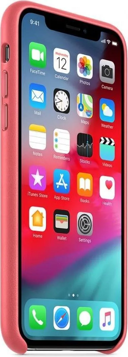 Apple iPhone Xs Leather Backcover MTEU2ZM/A - Roze