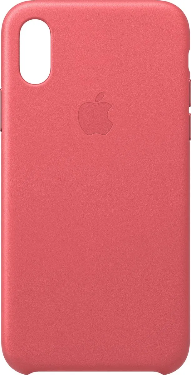 Apple iPhone Xs Leather Backcover MTEU2ZM/A - Roze